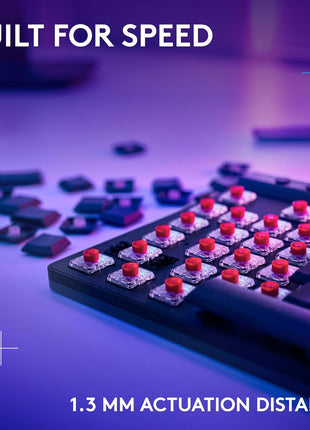 Logitech G515 Lightspeed TKL Low Profile Wireless Gaming Keyboard, LIGHTSYNC RGB, Thin Tenkeyless Design, PBT Keycaps, Tactile (Brown) Mechanical Switches - Black