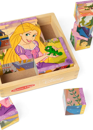 Melissa & Doug Disney Princess Wooden Toy Cube Puzzle Blocks for Boys and for Girls 3+ - FSC Certified