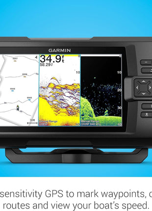 Garmin Striker Vivid 7cv, U.S. with GT20-TM Transducer - Easy-to-Use 7-inch Color Fishfinder and Sonar Transducer, Vivid Scanning Sonar Color Palettes (010-02552-00)