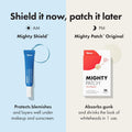 Mighty Patch Original Pimple Patch and Mighty Shield Liquid Patch Invisible Blemish Protectant Bundle (36 Patches, 10ml Liquid)