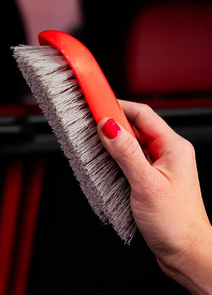 Mothers Stiff Bristle Carpet and Upholstery Cleaning Scrub Brush for Automotive, Home, Couch, Stain Remover