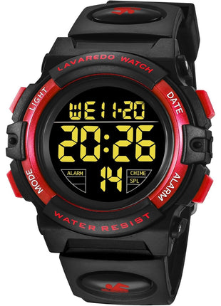 A ALPS Digital Watch with Rubber Band for Kids - Waterproof, Shockproof, Daily Use