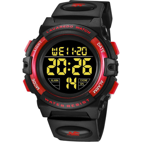 A ALPS Digital Watch with Rubber Band for Kids - Waterproof, Shockproof, Daily Use
