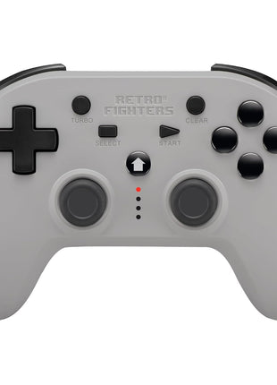 Retro Fighters Defender Next-Gen PS1 - PS2 - PS3 - PS Classic - Switch & PC Compatible Wireless Controller (Gray)