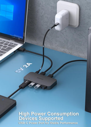 BENFEI USB 3.0 Switch, USB Switch 2 Computers Share 4 USB for PC, Mouse, Keyboard, Printer, Scanner, USB KVM Switch Selector Compatible with Windows, Mac, Linux