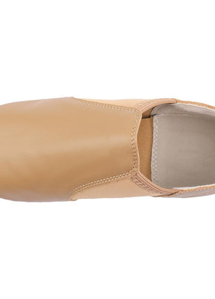 Linodes Leather Jazz Shoe Slip On for Girls and Boys Brown 13M Little Kid