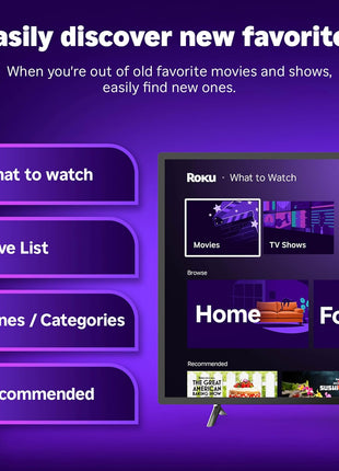 Roku Streaming Stick Plus - 4K & HDR Roku Streaming Device for TV with Voice Remote - Free & Live TV