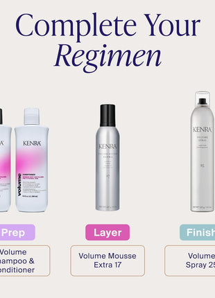 Kenra Professional Volume Spray 25 | Super Hold Finishing & Styling Hairspray | Flake-free & Fast-drying | Wind & Humidity Resistance | All Hair Types