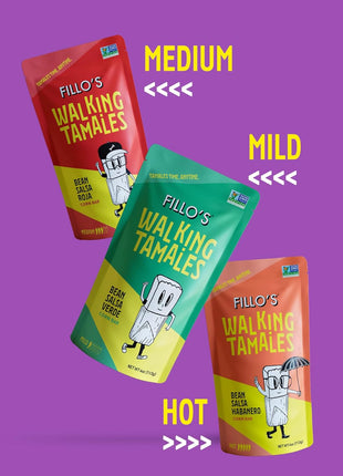 Fillos Walking Tamales Gluten Free Snacks Ready To Eat Vegan Snacks Microwaveable Meal, Gluten Free