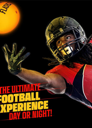Light Up Football - Glow in the Dark Ball - NO 6 - Boys Gifts - Outdoor Sports, Birthday Gifts for Boys 8-15+ Year Old - Kids Teenage Youth Gift Ideas - Boy Toys Stuff Ages 8 9 10 11 12 13 14 15
