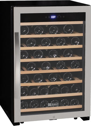 Allavino 22" Wide Cascina Series 55 Bottle Single Zone Stainless Steel Wine Refrigerator KWR55S-1SR