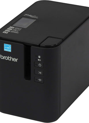 Brother P-Touch PT-P950NW Industrial Network Laminate Label Printer, Up to 36 mm Labels, Standard USB 2.0 and Serial, Ethernet, Built-in Wi-Fi®, Optional Bluetooth®,Black