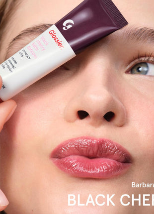 Glossier Balm Dotcom Hydrating Tinted Lip Balm - Universal Salve, Up to 12Hr Moisture for Dry Lips, Cuticles & Skin - Lanolin, Beeswax & Castor Oil - Black Cherry, Burgundy Tint, 15ml