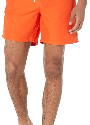 Amazon Essentials Men's Swim Trunks with Mesh Lining, Pockets, Drawstring Closure