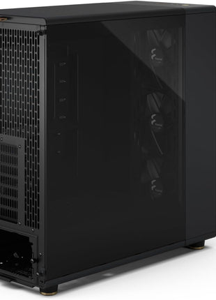 Fractal Design North XL RC Charcoal Black TG Dark - Reverse Connection Motherboard Compatible - Three 140mm Aspect PWM Fans Included- Type C USB - ATX Airflow Full Tower PC Gaming case