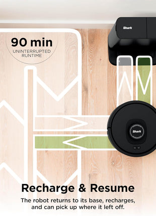 Shark AV2501S AI Ultra Robot Vacuum, with Matrix Clean, Home Mapping, 30 Day Capacity HEPA Bagless Self Empty Base, Perfect for Pet Hair, Wifi, Dark Grey