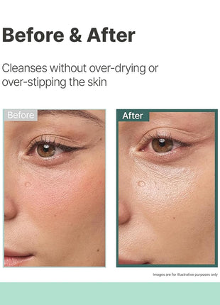 Illiyoon Gentle Deep Facial Cleanser | Low pH Gel-to-Foam Face Wash for Sensitive Skin, Hydrating Gel Cleanser & Daily Makeup Remover, Korean Skincare, 8.45 fl.oz.