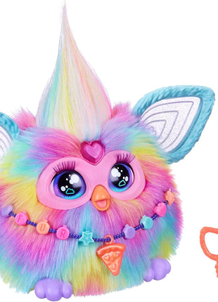 Furby Tie Dye, 15 Fashion Accessories, Interactive Plush Toys for 6 Year Old Girls & Boys & Up, Voice Activated Animatronic