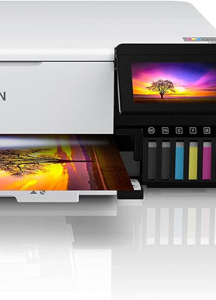 Epson EcoTank Photo ET-8550 Wireless Wide-Format All-in-One Tank Printer | Cartridge-free 6-color wide-format photo print, scan, copy; up to 16 ppm, 13 x 19 in.; ideal for creators and home studios
