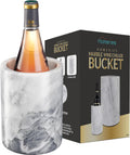 Homeries Marble Wine Chiller Bucket   Wine & Champagne Cooler for Parties, Dinner ??Keep Wine & Beverages Cold, Wine Chillers for Bottles ??Holds Any 750ml Bottle   Ideal Gift for Wine Enthusiasts