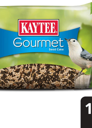 Kaytee Wild Bird Gourmet Seed Cake For Cardinals, Chickadees, Juncos, Titmice, Woodpeckers and More, 2 Pounds