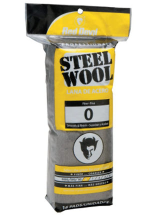 Red Devil 0310 Steel Wool, 0000 (Pack of 16)