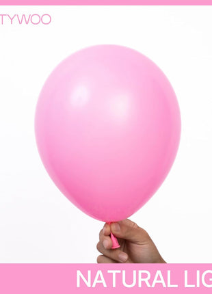 PartyWoo Pink Balloons 127 pcs Different Sizes of 36 18 12 10 5 Inch Matte Pink Balloon Arch Kit Garland for Baby Shower Valentine's Day Princess Bachelorette Birthday Party Decorations Pink Y11