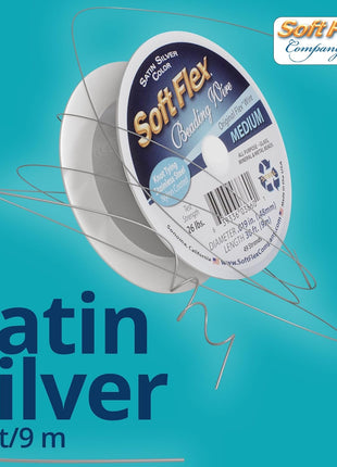 Soft Flex 49 Strand Beading Wire - Medium 0.19 Diameter - 30 Feet Nylon Design Wire