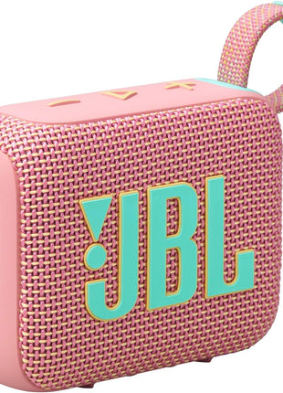 JBL Go 4 - Ultra-Portable Bluetooth Speaker - Pink | Ultra-portable JBL Pro Sound with punchier bass, Up to 7 hours of playtime plus 2 hours with Playtime Boost