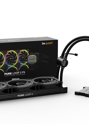 be quiet! Pure Loop 2 FX 360mm, CPU Liquid Cooler for Intel Core i3/i5/i7/i9 or AMD Ryzen 3/5/7/9, ARGB LED Illumination, 3X Light Wings PWM high-Speed Fan -BW015