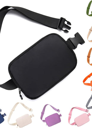 Belt bag Fanny pack crossbody bags for women Everywhere belt bag (black)