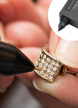Professional Diamond Tester Pen, High Accuracy Jewelry Diamond Tester, Electronic Diamond Gem Tester and Tester Pen 60X Magnifying Glasses Tool Kit for Novice Expert (Diamond Tester Pen)