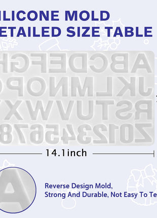 IGaiety Resin Alphabet Mold Starter Kit 169 Pcs Letter Silicone Keychain Molds Reversed Backward Number Molds with Epoxy Resin Pigments Tools for Beginners Adults Jewelry Pendant