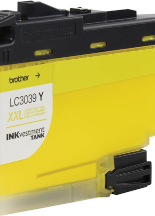 Brother Genuine LC3039Y, Single Pack Ultra High-Yield Yellow INKvestment Tank Ink Cartridge, Page Yield Up to 5,000 Pages, LC3039, Amazon Dash Replenishment Cartridge