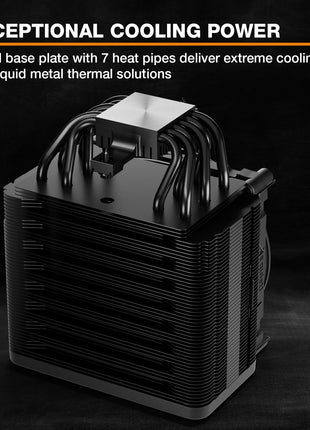 be quiet! Dark Rock Elite Air CPU Cooler | 2X Silent Wings 135mm PWM Fans | Speed Switch with 2 Modes | High-Performance Heat Pipes | Front Fan Rail System | Enhanced RAM Compatibility | BK037