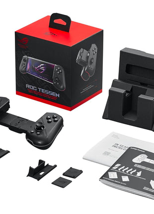 ASUS ROG Tessen Mobile Gaming Controller – Android Phones ONLY, Foldable, Compact, Wired USB-C, Programmable, Fast Charging, RGB – for Call of Duty: Warzone Mobile, Minecraft, Roblox, 350+ Games