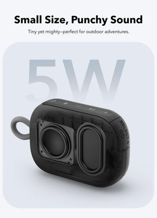 Soundcore Select 4 Go Bluetooth Shower Speaker by Anker, IP67 Waterproof/Dustproof, Ultra-Portable Bluetooth Speaker, 20H Playtime, Floatable, Powerful Sound, Electronics for Outdoors/Home/Travel