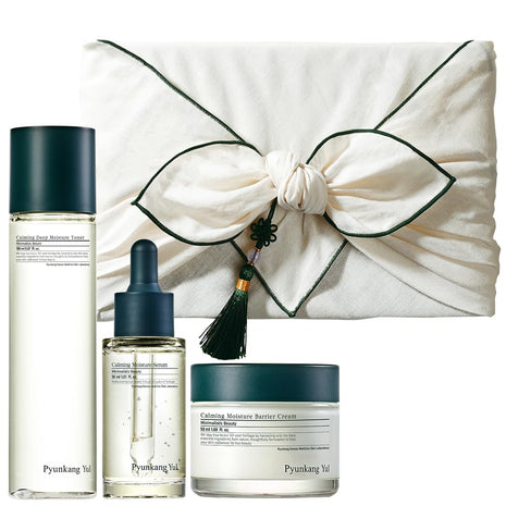 Pyunkang Yul PKY Calming Skincare Gift Set with Premium Gift Wrapping, Vegan, Korean Skincare (3-item set)