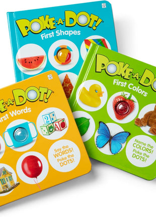 Melissa & Doug Poke-a-Dot! 3Pk First Words, Shapes & Colors, Interactive Children's Board Books with Buttons to Pop, Educational Sensory Toy for Toddlers & Preschoolers Ages 1+