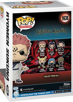 Funko POP! Animation: Jujutsu Kaisen (JJK) - Sukuna | Official Anime Merch - Collectable Vinyl Figurine for Shelf Display - Birthday Gift Idea for Fans and Collectors