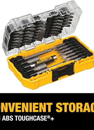 DEWALT Screwdriver Bit Set with Tough Case, 45-Piece (DW2166), Grey/Silver Screwdriving Set with Tough Case