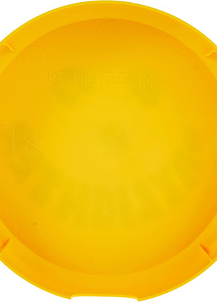 KC HiLiTES 5202 6 inch Round Yellow Plastic Light Cover w/Black Daylighter Logo - Single Cover