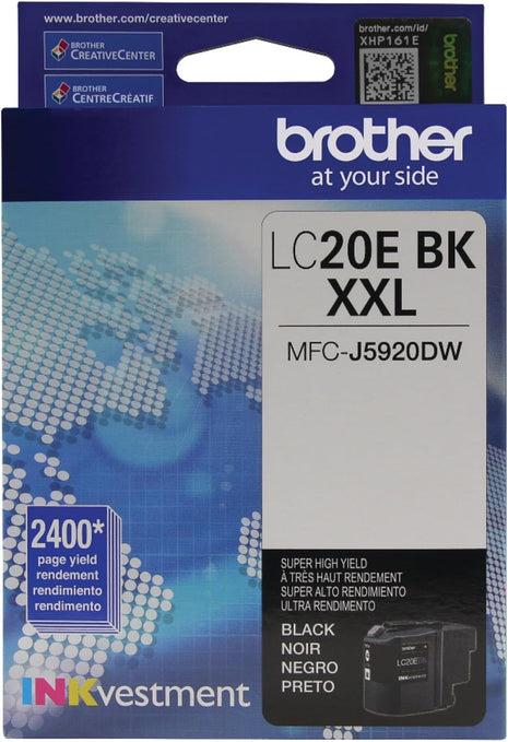 Brother LC20EBK Super High Yield Black Ink Cartridge