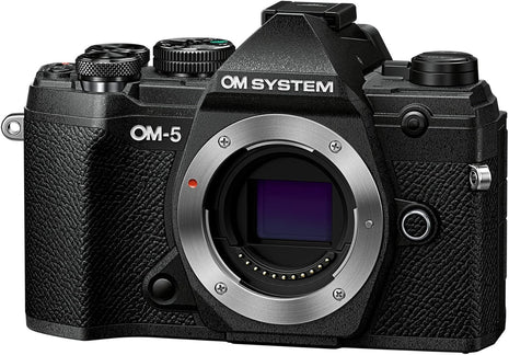 OM SYSTEM Olympus OM-5 Black Micro Four Thirds System Camera Outdoor Camera Weather Sealed Design 5-Axis Image Stabilization 50MP Handheld High Res Shot | Weather Sealed Design 5-Axis Image Stabilization 50MP Handheld