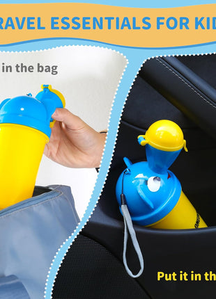 ONEDONE Portable Baby Child Potty Urinal Emergency Toilet for Camping Car Travel and Kid Potty Pee Training (boy)