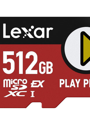 Lexar 512GB Play PRO microSD Express Card, UHS-I, C10, U3, V30, Full HD, 4K, Up to 900/600 MB/s Memory Card, Compatible w/Nintendo-Switch 2, ASUS ROG Ally, Steam Deck, Gaming (LMSXPS0512G-BNNNU)