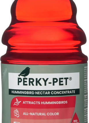 Perky-Pet Hummingbird Nectar Concentrate for Hummingbird Feeder - 32 oz - Makes 96 FL OZ of Red Food Nectar - 238