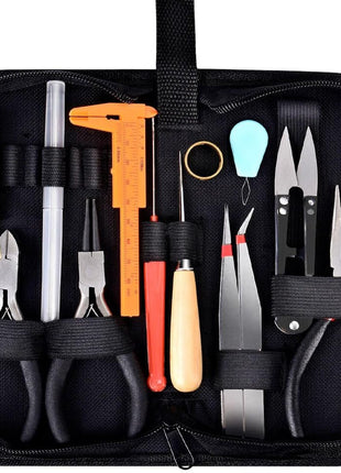 PAXCOO 19Pcs Jewelry Making Tools Kit with Zipper Storage Case for Crafting and Repair
