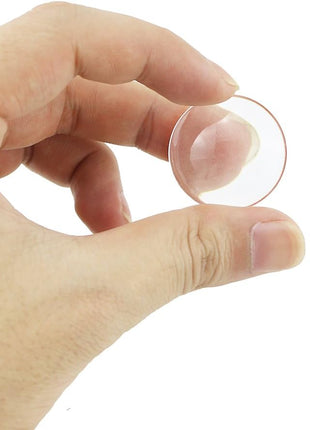 DLOnline 100 Pieces 30mm Transparent Glass Cabochons, Clear Glass Dome Cabochon, Non-calibrated Round 1.18 inch/30mm for Photo Pendant Craft Jewelry Making