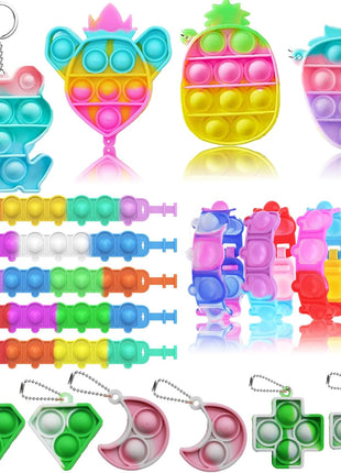 Taulaap 126 Pcs Pop Party Favors for Kids, Treasure Box Toys for Classroom Prizes, Pinata Stuffers, Goodie Bag Filler, Treasure Chest, Carnival Bulk Small Toys, Easter Basket Egg Fillers